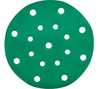 Шлифовальный диск на липучке, основа - ПВХ FAUST 150 мм, Р320, 17 отверстий, 25 шт D36-150-P320