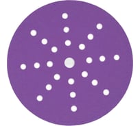 Шлифовальный диск на липучке, на бумажной основе FAUST 225 мм, Р180, 25 отверстий, 25 шт D42-225-P180