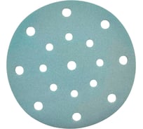 Шлифовальный диск на липучке, на бумажной основе FAUST 150 мм, Р120, 17 отверстий , 25 шт D57-150-P120