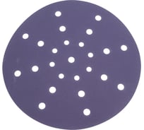 Шлифовальный диск на липучке, основа - ПВХ FAUST 225 мм, 25 отверстий, Р180, 25 шт D47-225-P180