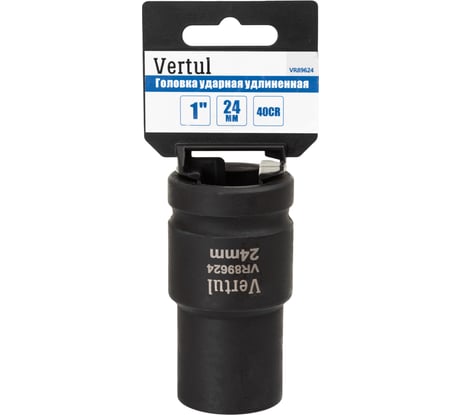 Головка ударная удлиненная VERTUL 24 мм, 1DR VR89624