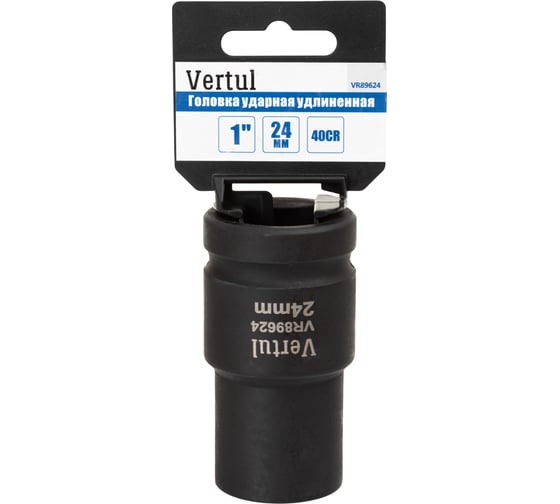 Головка ударная удлиненная VERTUL 24 мм, 1DR VR89624 1