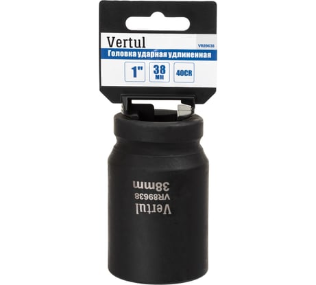 Головка ударная удлиненная VERTUL 38 мм, 1DR VR89638
