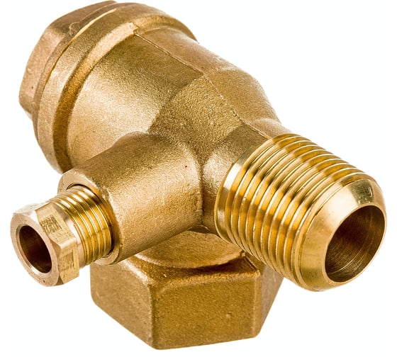 Клапан обратный для компрессора резьба внутренняя F1/2 и наружная M3/8 Pegas pneumatic 4314
