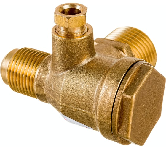 Клапан обратный для компрессора резьба наружная M1/2хM3/8хF1/4 Pegas pneumatic 4301