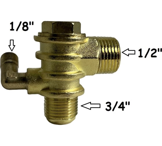 Клапан обратный для компрессора резьба наружная Pegas pneumatic 4313