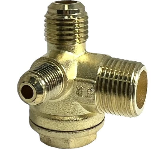 Клапан обратный для компрессора резьба наружная M1/2хM3/8хM1/8 Pegas pneumatic 4316