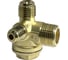 Клапан обратный для компрессора резьба наружная M1/2хM3/8хM1/8 Pegas pneumatic 4316 3