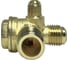 Клапан обратный для компрессора резьба наружная M1/2хM3/8хM1/8 Pegas pneumatic 4316 6