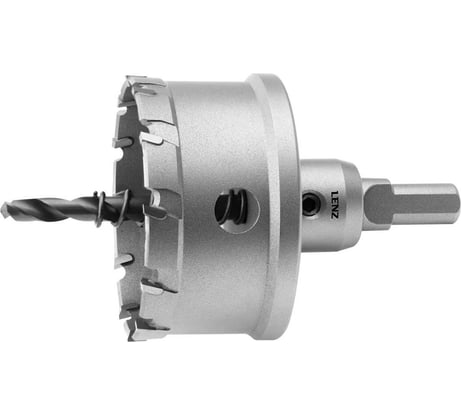 Коронка с твердосплавными напайками LENZ в сборе 60х25 мм LZCS-060