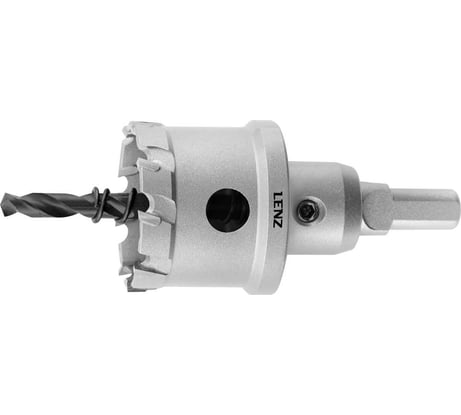 Коронка с твердосплавными напайками LENZ в сборе 29х25 мм LZCS-029