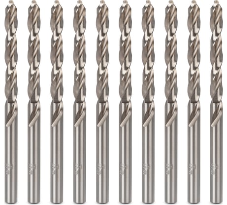 Сверло по металлу (10 шт; 6х57х93 мм; P6M5) RAGE by VIRA 552096