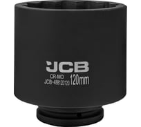 Головка ударная глубокая 12-гранная JCB 120 мм, 1''DRJCB-488120120(61712)