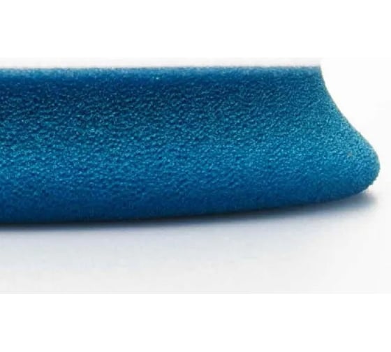 Поролоновый полировальный диск Rupes 30/45 мм, жесткий, голубой, липучка (Velcro), 1 шт 9.DA40H