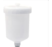 верхний полипропиленовый бачок для краскопультов Jeta PRO (JP60) объемом 0,6л, внутреняя резьба М12 JC600