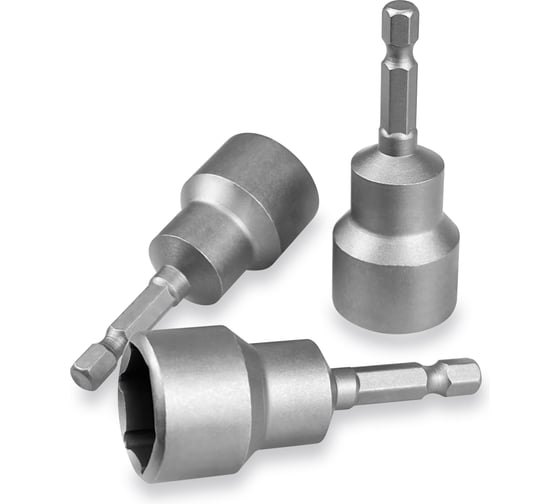 Набор бит с торцевыми головками Vertextools 17x65 3шт БТ-17-65