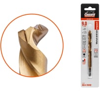 Сверло по металлу шестигранный хвостовик Gepard 9.0x81x125 мм HSS-G TIN GP1090-125