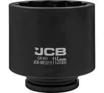 Головка ударная глубокая 12-гранная JCB 115мм, 1DR JCB-488120115(61711)