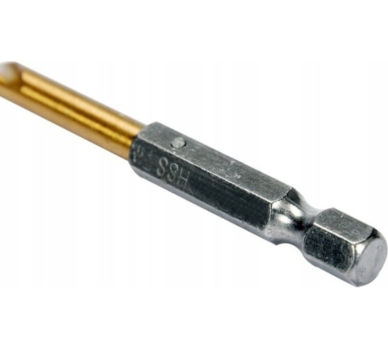 Сверло по металлу HSS-TiN 6.5 мм с хвостовиком HEX1/4 YATO YT-44765