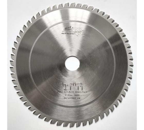 Пила дисковая TCT PILANA 250x2.2/1.8x30 z60 64 WZ/FA/F CT00650411 1
