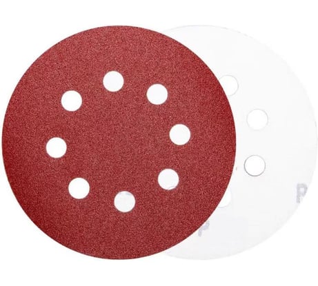 Абразивный круг на липучке с отверстиями SKOLE (DAP) 125 мм, Р400 (уп/100шт) DAP-125400