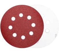 Абразивный круг на липучке с отверстиями SKOLE (DAP) 125 мм, Р120 (уп/100шт) DAP-125120