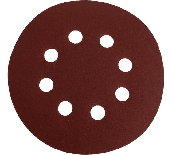 Абразивный круг на липучке с отверстиями SKOLE (DAP) 125 мм, Р240 (уп/100шт) DAP-125240 1