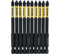 Бита магнитная SKOLE (BT2) 10 шт, PH2-90, сталь S2 оригинал BT2-H2090