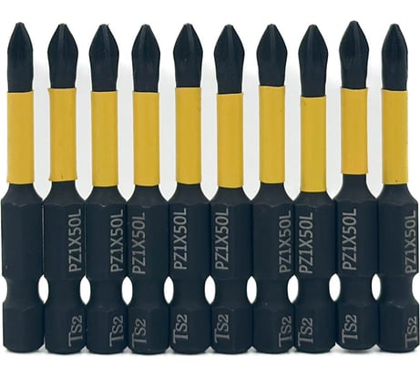 Бита магнитная SKOLE (BT2) 10 шт, PZ1-50, сталь S2 оригинал BT2-Z1050