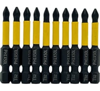 Бита магнитная SKOLE (BT2) 10 шт, PH1-50, сталь S2 оригинал BT2-H1050