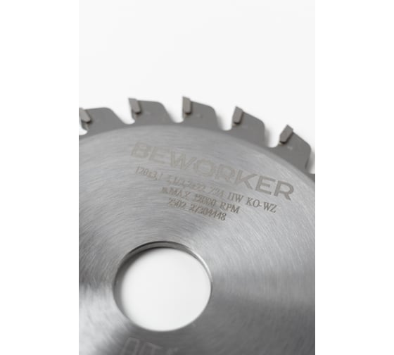 Подрезной пильный диск BEWORKER 120x22x3.1-4.1/2.2 Z24 HW KO-F TL51502