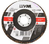 Круг зачистной лепестковый торцевой ШУМ КЛТ-1, диаметр 125мм, электрокорунд марки А, зернистость Р120 (30 шт) 112522112