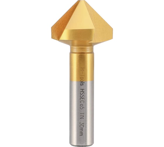 Зенковка H-Tools 90градусов 30.0мм HSSE-Co5 TiN 3z L-71мм 795300EHT 1