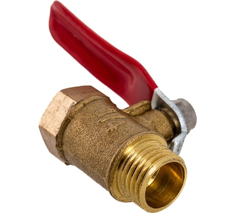 Шаровой кран Pegas pneumatic латунный, резьба внутренняя наружная 1/4 FXM 4406