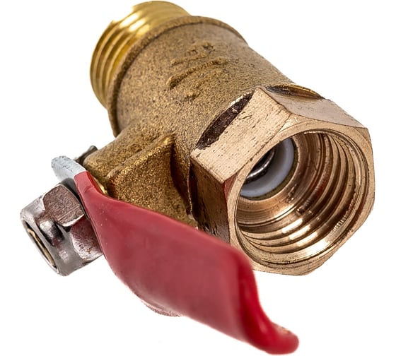 Шаровой кран Pegas pneumatic латунный, резьба внутренняя наружная 1/4 FXM 4406