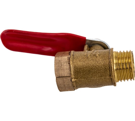 Шаровой кран Pegas pneumatic латунный, резьба внутренняя наружная 1/4 FXM 4406
