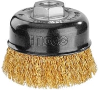 Проволочная щетка с гайкой INGCO 100 мм INDUSTRIAL WB11005