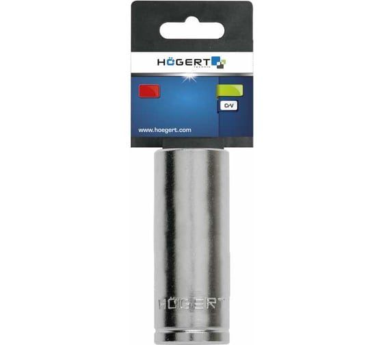 Головка торцевая шестигранная глубокая (10 мм; сталь CrV; 3/8DR) HOEGERT TECHNIK HT1A160