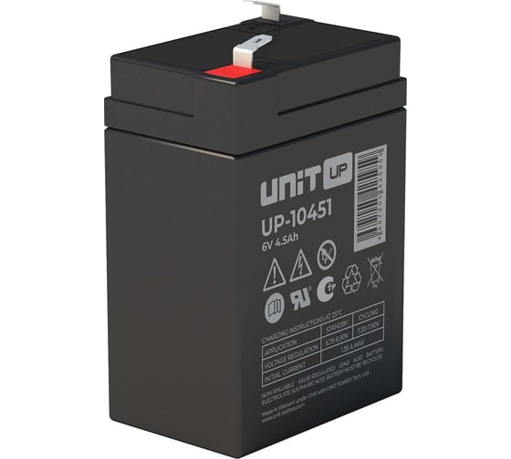 Аккумуляторная батарея UNIT UP-10451 (6В-4.5Ач) UP10451