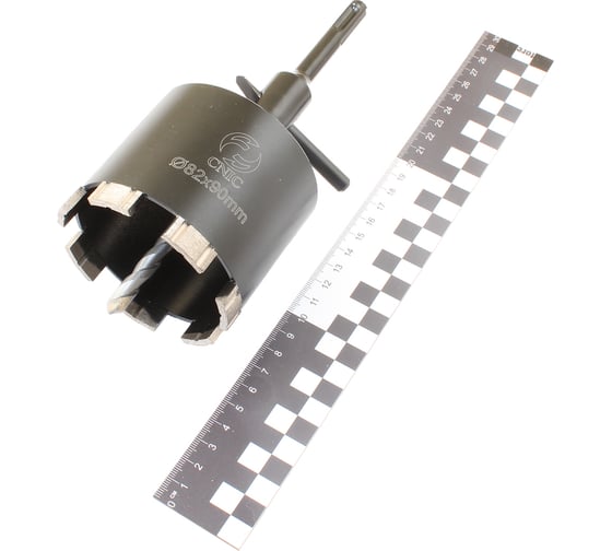 Коронка алмазная по камню CNIC 82x90 мм, М16, для сухой резки, хвостовик SDS-PLUS DB0401 75846