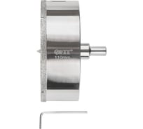 Коронка кольцевая по керамограниту, камню и кафелю алмазная с центровочным сверлом FIT 110х70 мм 16231