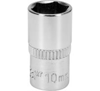 Головка торцовая короткая 6 гранная (10 мм; CrV; 1/4DR) YATO YT-14127