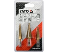 Набор ступенчатых сверл 3-12, 4-12, 4-20 мм 3 предмета YATO YT-44731