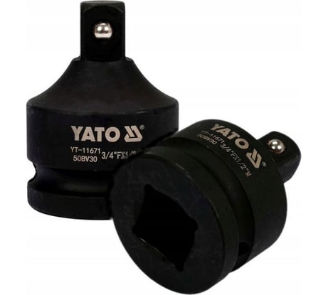 Переходник YATO 3/4" F x 1/2" M ударный YT-11671, 361411671 228 1