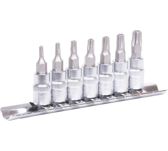 Набор бит YATO 1/4" 7 предметов TS10-TS40 TORX с головками YT-0461 37140461 092 1