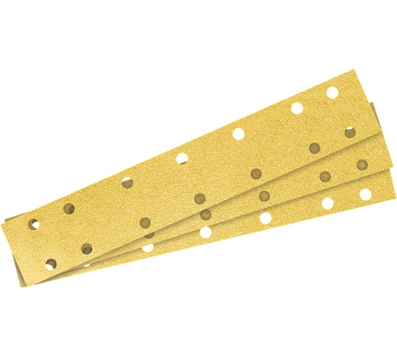 Полоски шлифовальные абразивные CERAMAX GOLD 70х420 мм, 14 отверстий, P320, 50 шт 1CRX1523 1