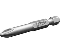 Биты магнитные PH0, 50 мм, 2 шт, S2 Berger BG BG2396