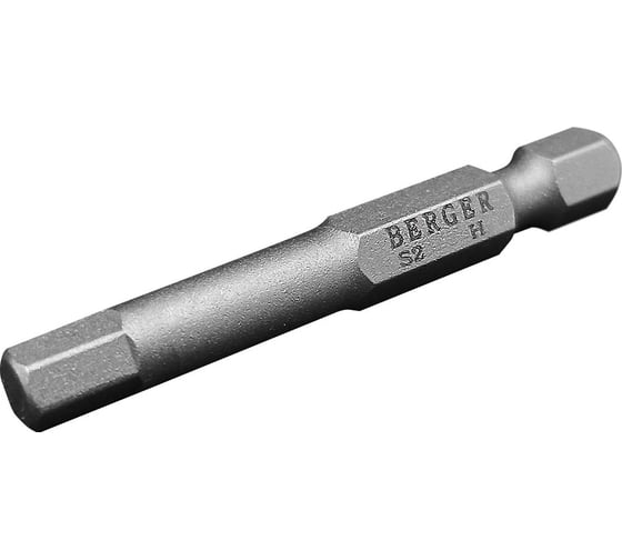 Биты магнитные Hex6, 50 мм, 2 шт, S2 Berger BG BG2407 1