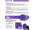 Диск шлифовальный на пленочной основе SANDWOX 328 PLUS Purple Ceramic Multi holes (150мм, Р240, 50шт) 328P.150.240.LC 3