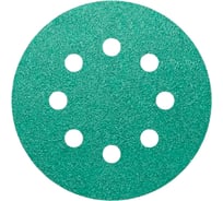 Круги шлифовальные CERAMAX 125 мм GREEN FILM 8 отверстий, P220, 50 шт. 1CRX1316